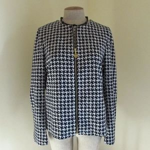 Anne Klein Black & White Jacket size 10 NWOT